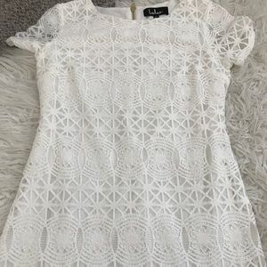 lulus white shift dress